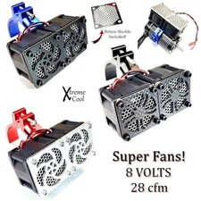 RCP Xtreme Cool Motor Bracket (2) 4028 High Speed Fans 8.4V 28cfm Switch Option