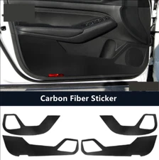 For Nissan Altima 2019-2024 Car decal Carbon Fiber Door Anti Kick Panel trim