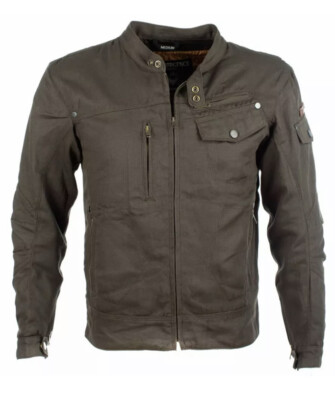 RESURGENCE GEAR LARGE L OLIVE DENIM MOTO GUZZI Motorcycle Jacket