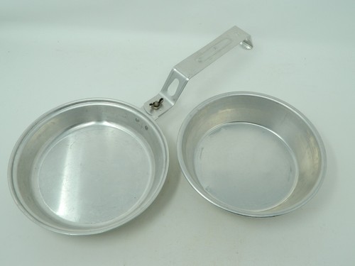 Vintage Palco Aluminum Nesting Mess Camping Kit & Bag Boy Scouts Military 1960s - Picture 6 of 20