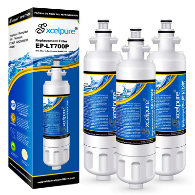Fit For LG LT700P ADQ36006101 Kenmore Elite 46-9690 EXCELPURE Filter 3 Pack