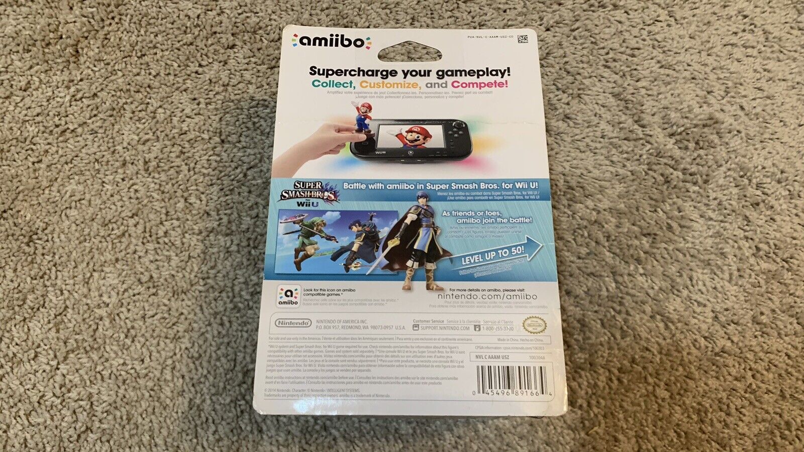 Marth Amiibo (Nintendo Super Smash Bros) Wii U 3DS Switch - New Sealed