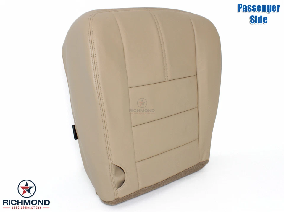 2008 Ford F250 Lariat — сменный кожаный чехол на сиденье со стороны пассажира желтовато-коричневый - Изображение 2 из 4