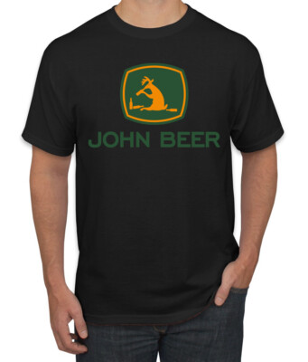 John Beer Logo Parody Drinking Men Graphic Tshirt