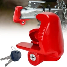 Trailer Hitch Lock with Keys Universal Fit for 1-7/8 to 2-5/16 Inch Balls