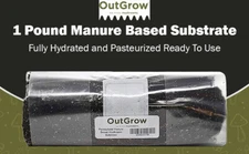 Manure Based Mushroom Substrate | 1 Pound Mushroom Grow Bag | Fully Pasteurized