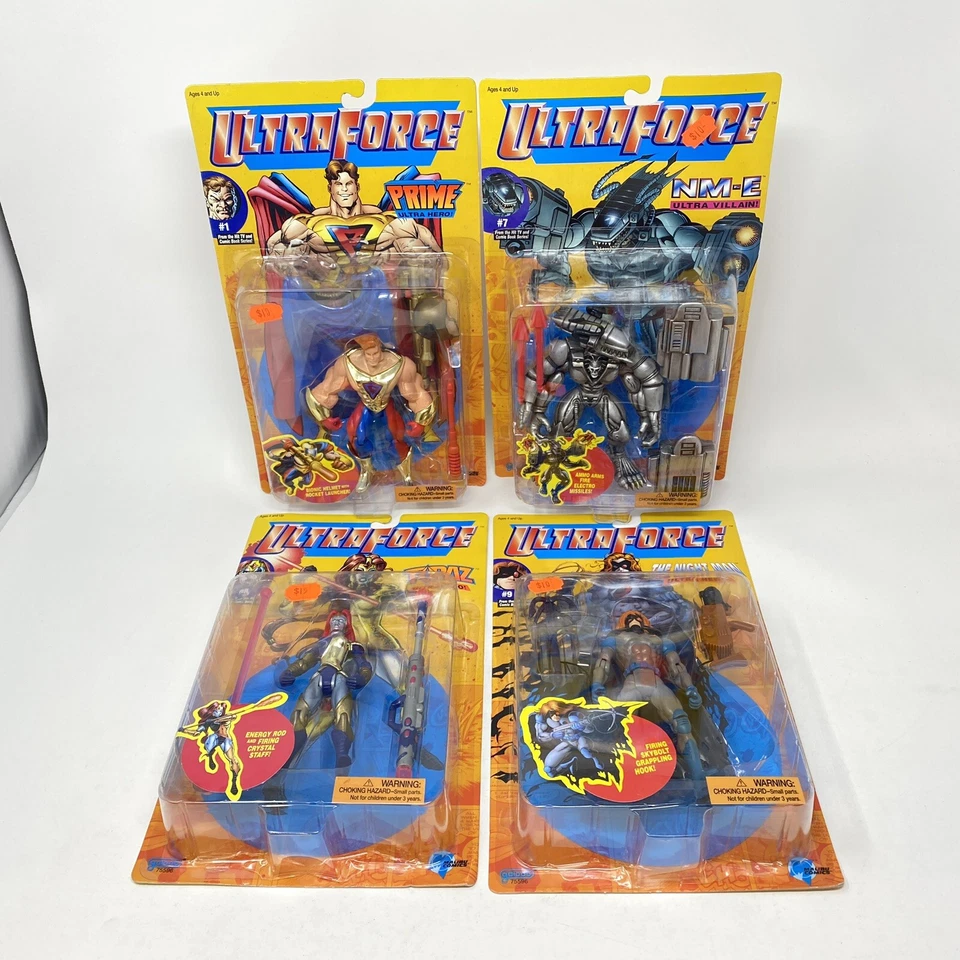 4x UltraForce Prototipo Ultra Figuras de Acción 1995 Prime Night Man NM-E Topacio Foto 2 de 4