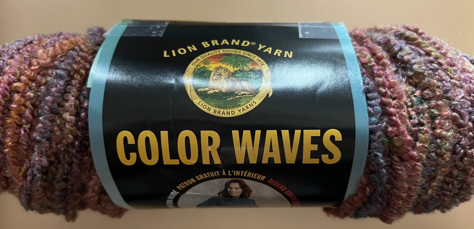 LION BRAND Color Waves Yarn, Mai Tai, 3oz/125yd 1 Skein New eBay