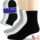 3-12 Pairs Men Women Health Circulatory Quarter Ankle Cotton Diabetic Socks