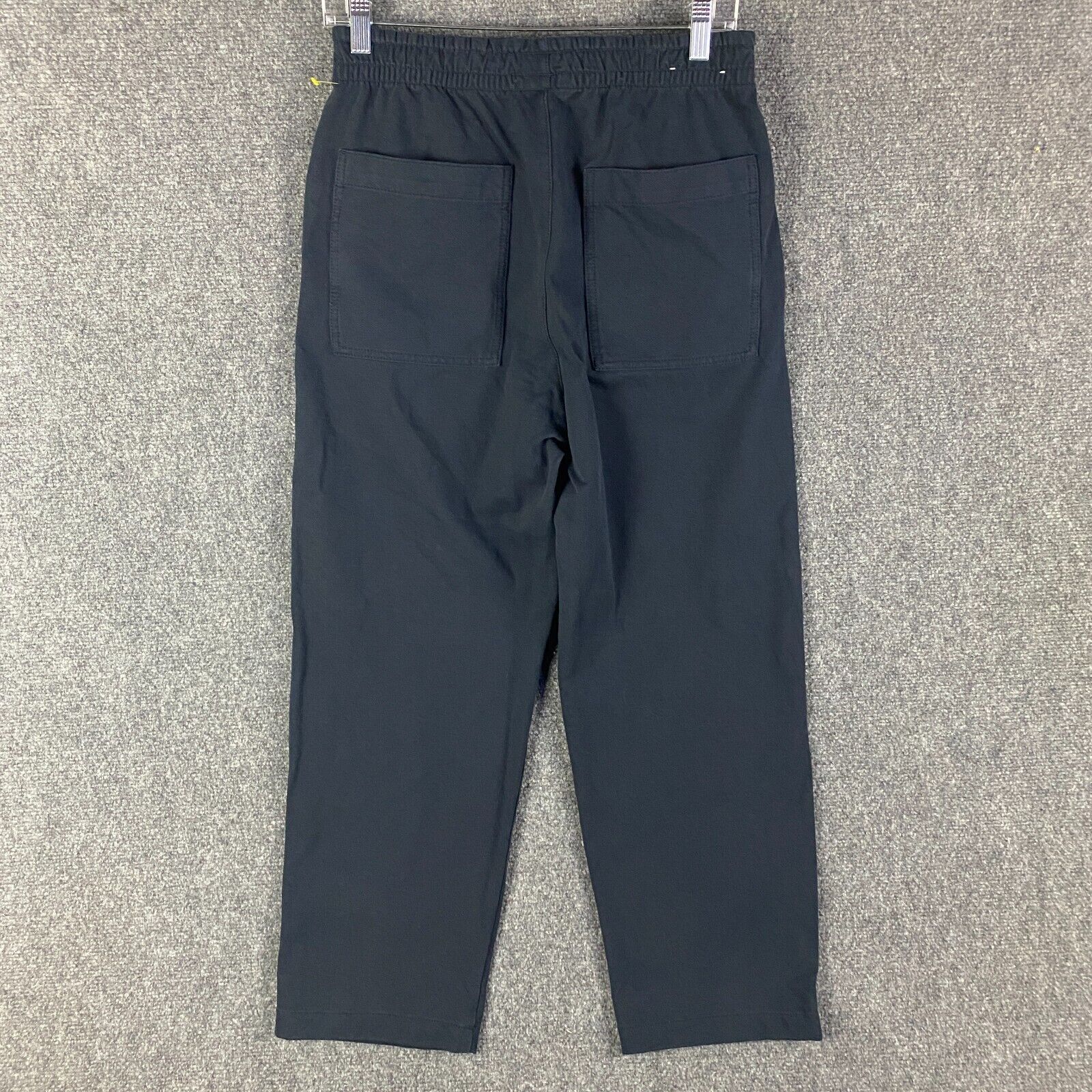 Uniqlo Pants Womens Small Blue Joggers Drawstring Tapered Cotton Blend thumbnail 6