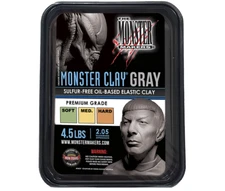 Monster Clay Premium Grade Modeling Clay (Gray - Medium - 4.5lb) NEW SIZE