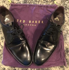 Ted Baker Men's US Size 12 - Black Leather Dress Shoes 9-13905 Flaava Style