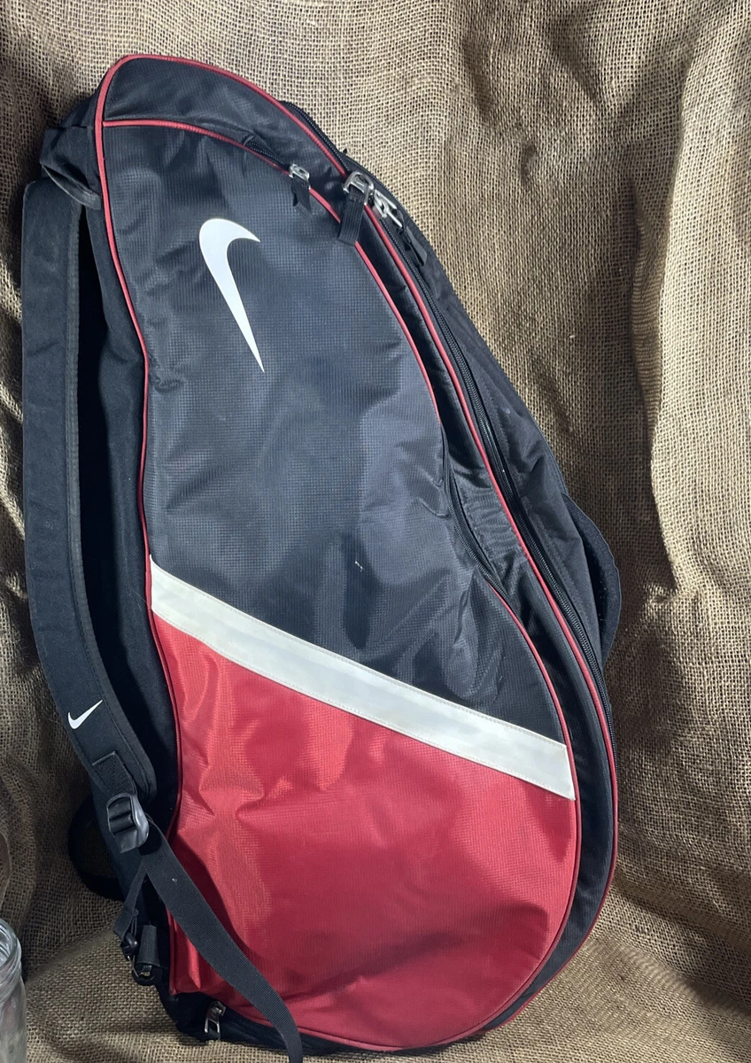 Nike Tennis Backpack BA2241 080 Black & Red Shoulder Travel Bag Case