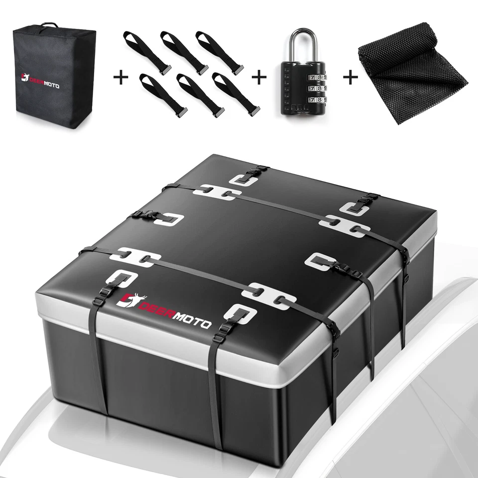 Водонепроницаемая сумка для перевозки грузов на крыше автомобиля Dodge Durango 21 кубический фут 600D - Изображение 2 из 4