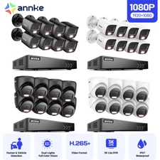 ANNKE 8CH 3K Lite DVR 1080P AI CCTV Security Camera System Outdoor Color Night