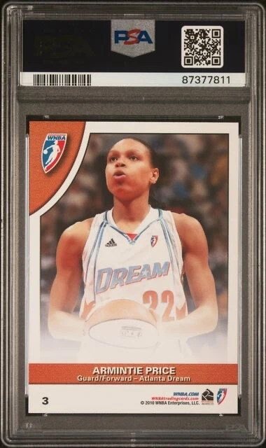 2010 Rittenhouse WNBA Erika De Souza/Armintie Price PSA 10 Atlanta Dream - Image 2 of 2