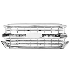 For 2016 2017 2018 Chevy Silverado 1500 Front Bumper Upper Grille Chrome