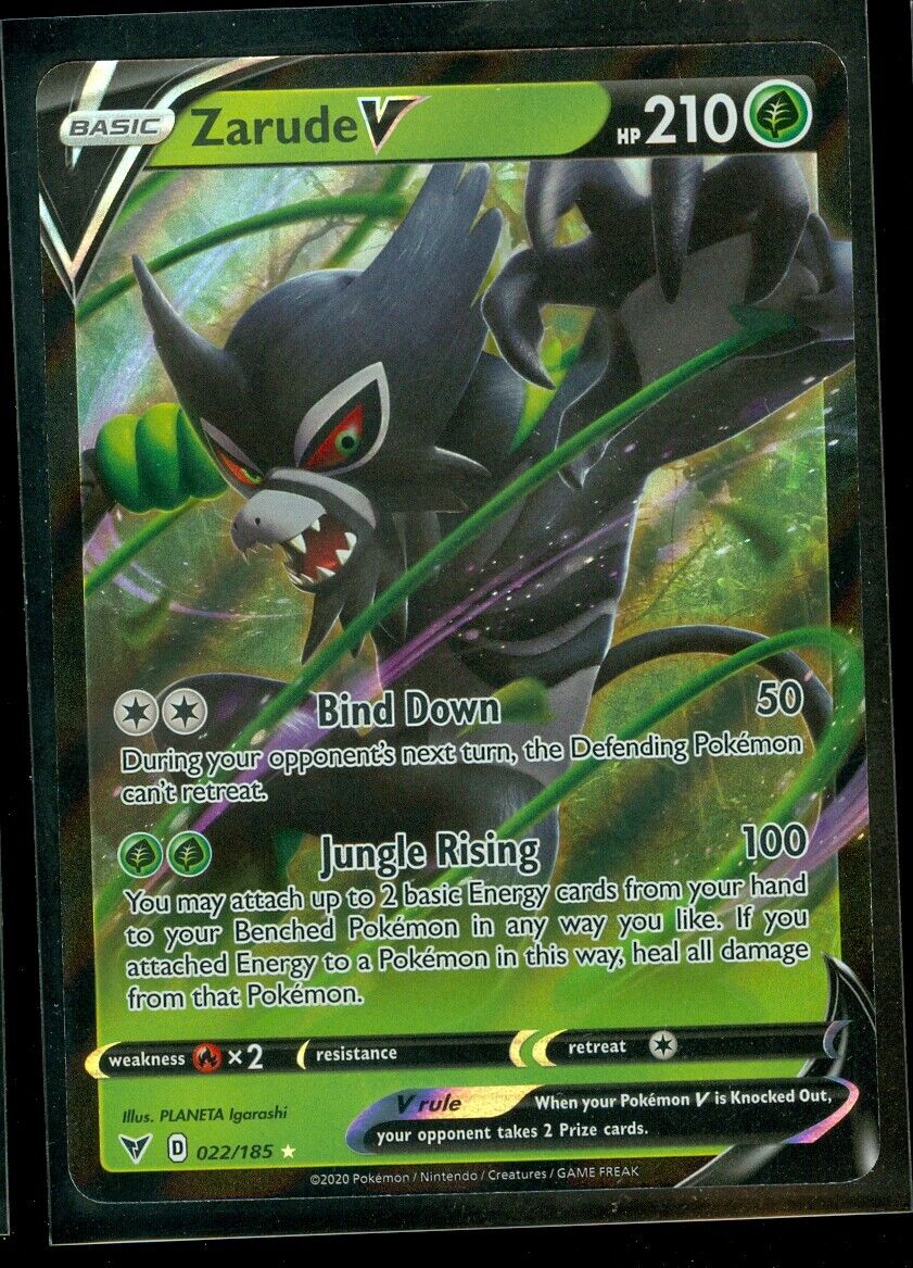 Pokemon ZARUDE V 022/185 Vivid Voltage - ULTRA RARE HOLO - - MINT