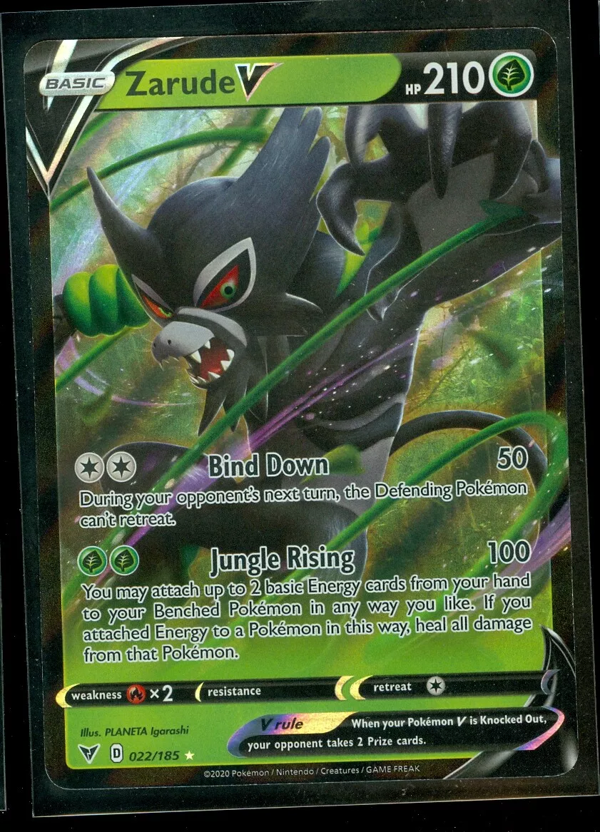 Zarude V - 022/185 Vivid Voltage Ultra Rare Pokemon - NM/MINT – The  PokéTrade Emporium