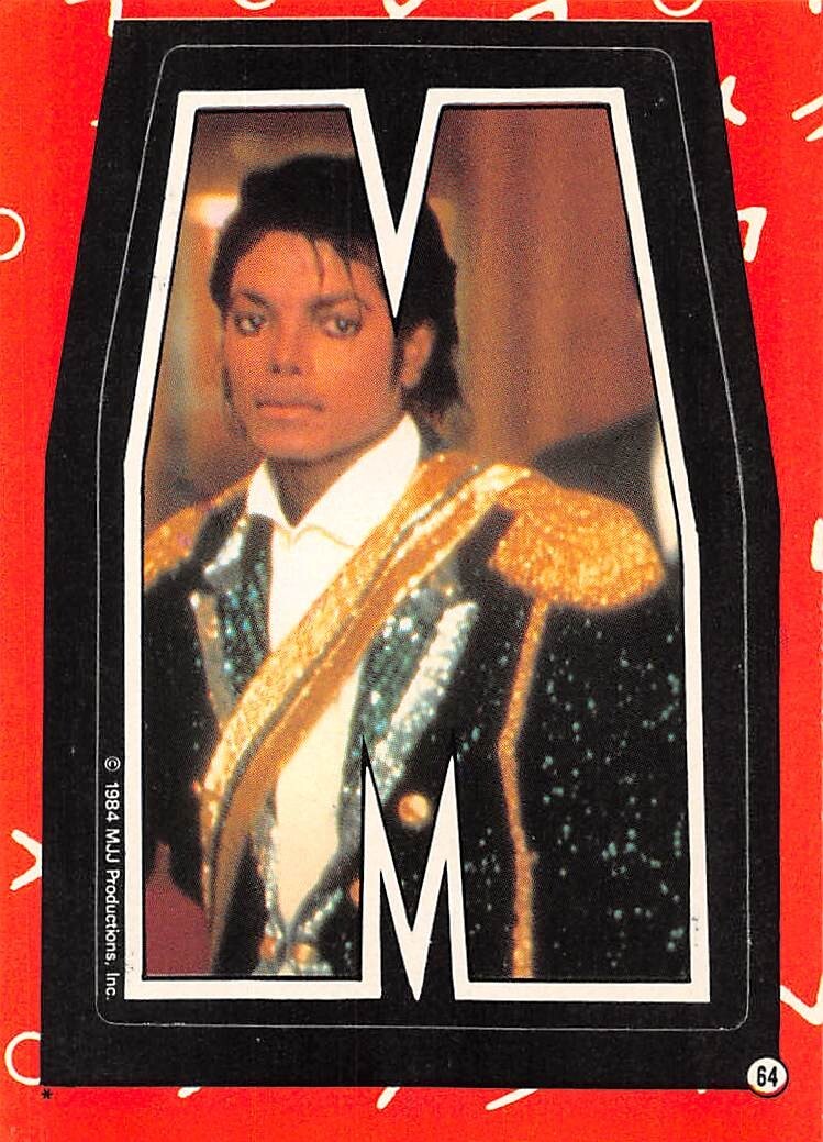 1984 Topps Michael Jackson Sticker #64 Michael Jackson ⭐ | eBay