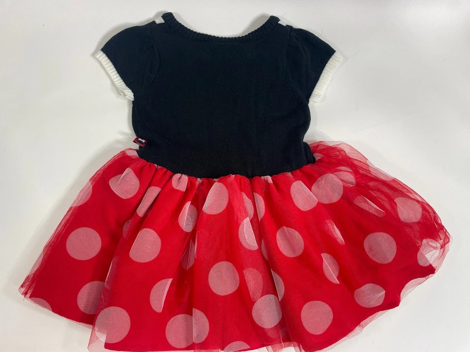 迪士尼女孩米妮老鼠 2T 连衣裙生日派对度假公园旅行幼儿 — 第 4/4 张图片