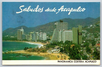 Postcard Saludos Desde Acapulco, Panoramica Costera Acapulco D3