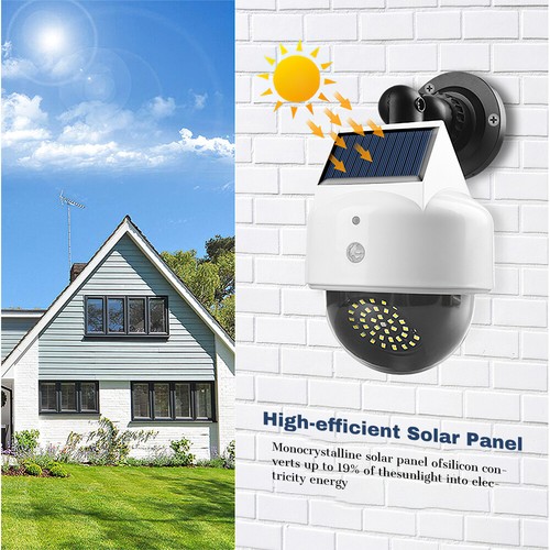 Solarlampe Dummy Überwachnungskamera blinkes Licht Kamera Attrappe Alarmanlage - Bild 5 von 13