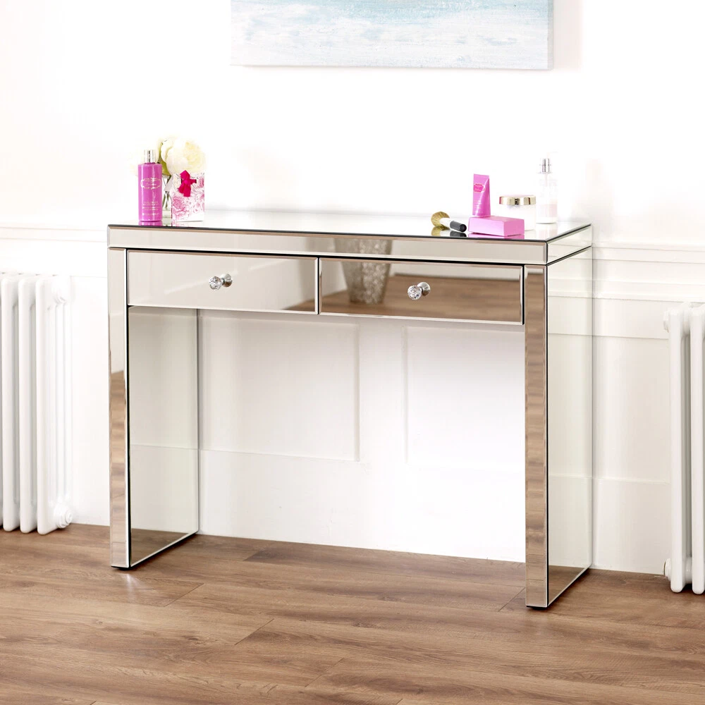 Mirrored dressing cheap table mirror