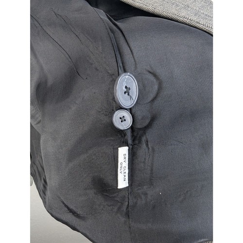 Vintage Linda Allard for Ellen Tracy Wool Blazer Size 4 Gray Black Single Button - Picture 7 of 9