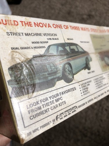 MPC 1977 Chevy Nova 1/25 🔥Rare Vintage NOS Factory Sealed🔥 1/25 Scale Model - Picture 10 of 11