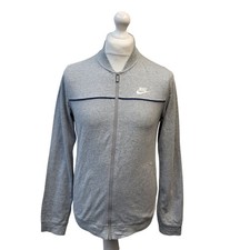 Nike Sports Top Grey Cotton Long Sleeve Uk Men's S FF658