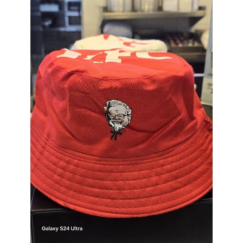 1 x KFC Pollo Frito Cubo Sombrero Color Rojo KFC Tailandia Edición Limitada R...