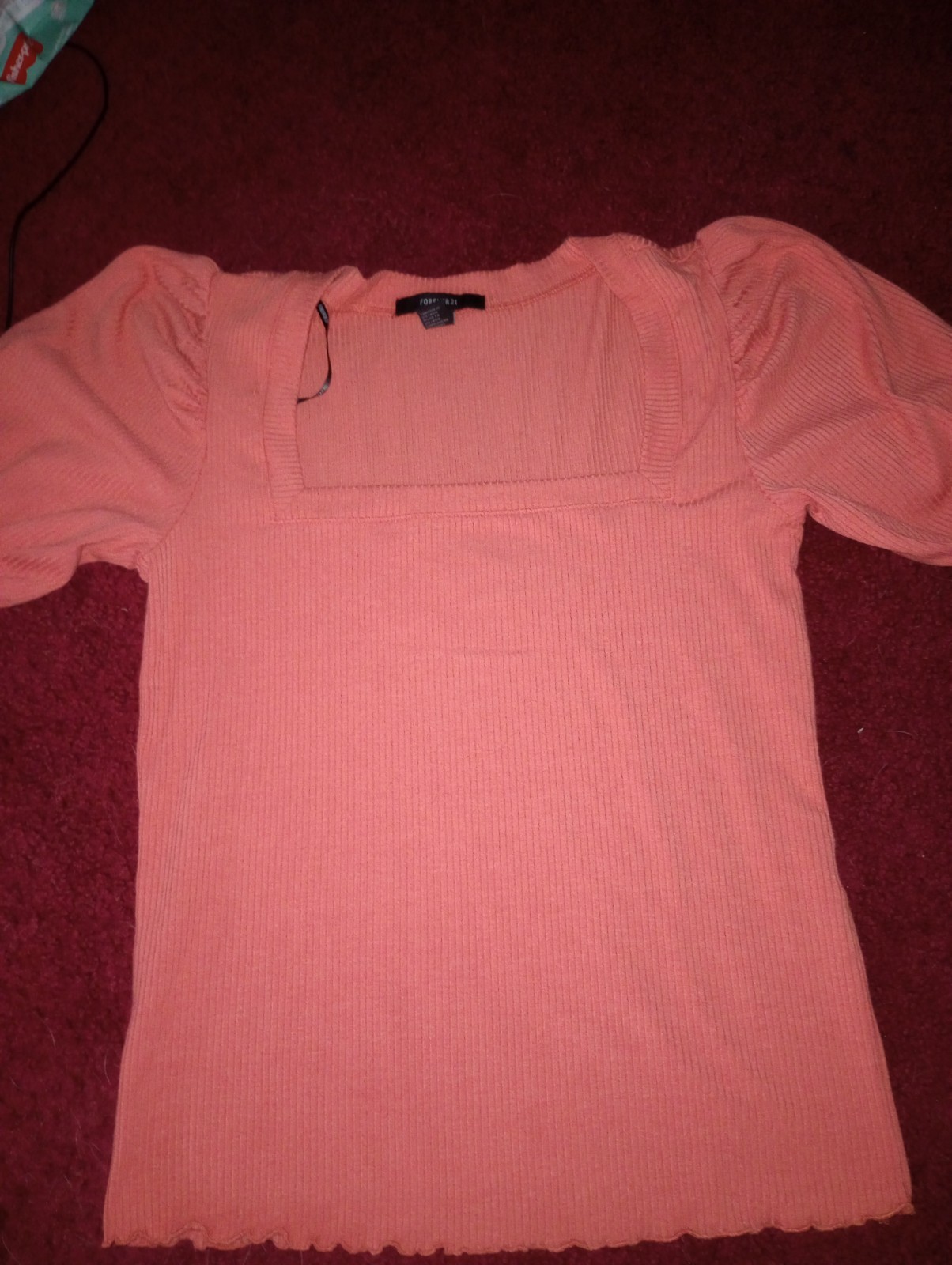 Forever 21 Trendy Ribbed Knit Crop Top