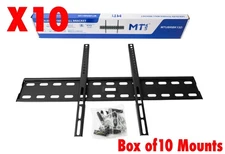 Lot of 10 TV Wall Mounts Fixed 32-80” Brackets Low Profile 132lbs 24” Wide