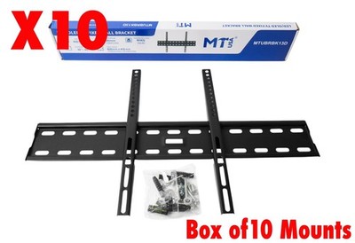 Lot of 10 TV Wall Mounts Fixed 32-80  Brackets Low Profile 132lbs 24  Wide