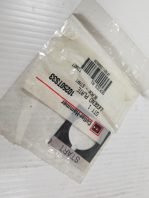 #ad #ad Cutler Hammer 10250TS33 Legend Plate Black Start $23.00