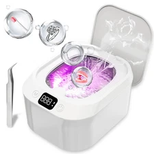Quiet Ultrasonic Jewelry Cleaner, Retainer Cleaner,Portable Ultrasonic Cleane...