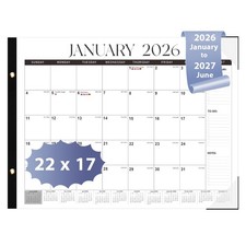 2026 Desk Calendar, Large Desk Calendar 22" x 17" Jan 2026 - Jun 2027 Month...