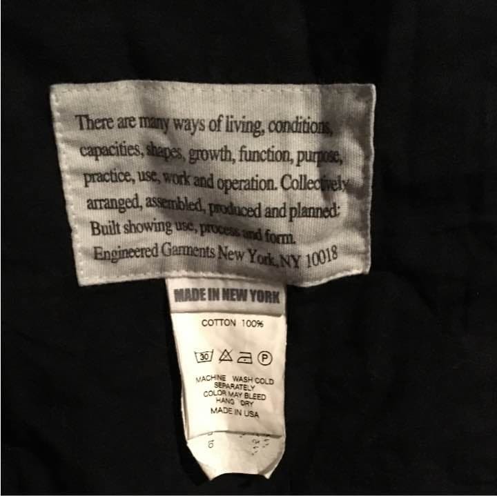 Engineered Garments Coverall Black Equivalent to … - image 4