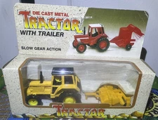 Diecast Metal Farm Tractor with Attachment