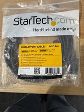 StarTech.com 6ft 1.8m DisplayPort Cable M/M with Latches DP 20 Pin DISPLPORT6L