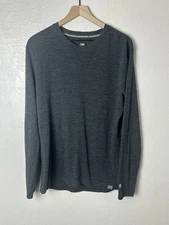 Meriwool Layers Men's Base Layer XL Extra Fine Merino Wool 250G LS Shirt Grey