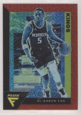 2020-21 Panini Flux Red Mojo Prizm 20/49 De'Aaron Fox #151 7ba