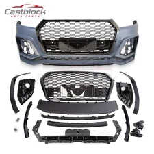 For 2018 2019 2020 Audi Q5 Upgrade To RSQ5 Style Front Bumper Body Kit W/ Grille