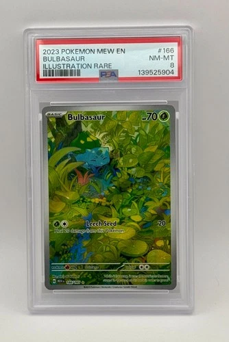 2023 Pokemon Mew EN Bulbasaur Illustration Rare 151 PSA 8
