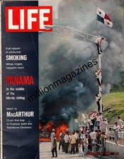 1964 Life January 24 - Panama Strife; Jackie Kennedy; Cigarettes cause health pr