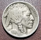 1916-S Buffalo Nickel FINE 1/2 Horn Original Toning No Issues Better Date Coin