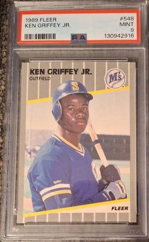 1989 Fleer Ken Griffey Jr. Rookie Card PSA 9 MINT #548 Mariners HOF RC