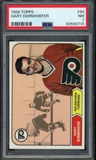 1968 Topps Hockey #94 Gary Dornhoefer Flyers PSA 7 NM LOOK!