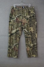 Mossy Oak Camo Hunting Pants Mens 38x30 Cotton Outdoor Real Tree Style